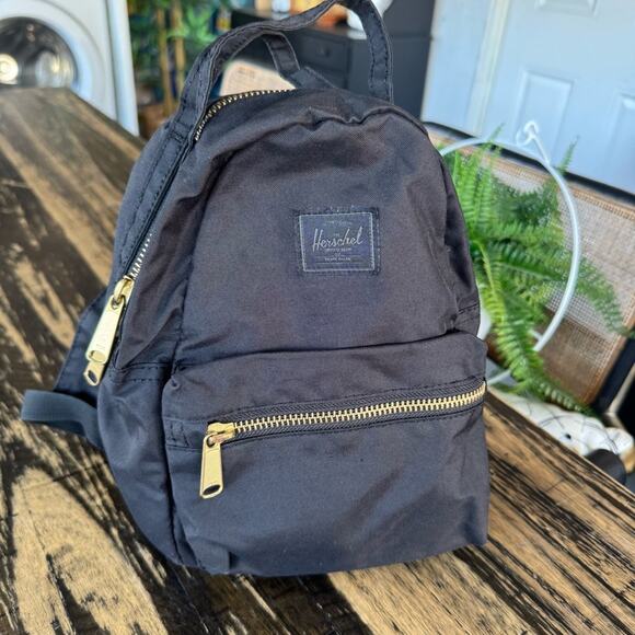 Herschel – Nova Mini-Volume Backpack (Black with Gold Hardware) main image 12